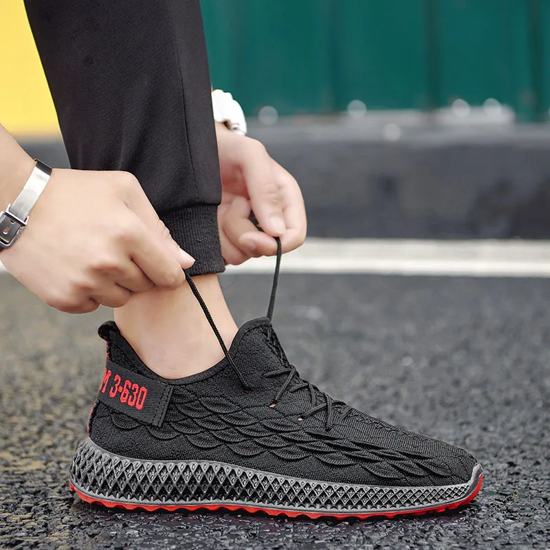 

2019 Summer MEN'S SHOES Breathable Korean-style Casual Shoes Athletic Shoes Fly Netting Shoes Male STUDENT'S Shoes Network Cloth