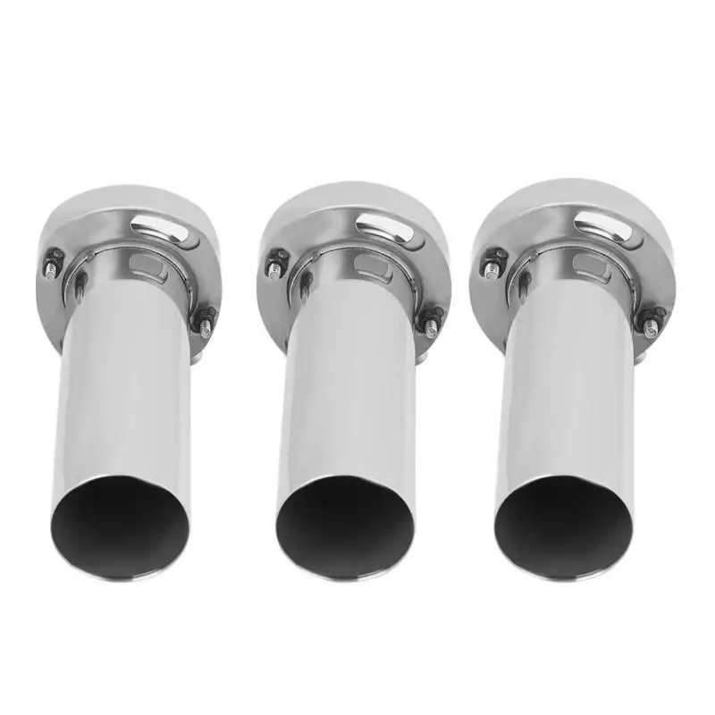 Universal Adjustable Round Exhaust Muffler Tip Removable Sound Silencer Car Accessories