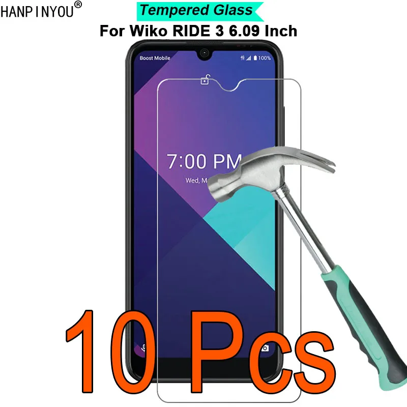 

10 Pcs/Lot For Wiko RIDE 3 RIDE3 6.09" 9H Hardness 2.5D Ultra-thin Toughened Tempered Glass Film Screen Protector Guard