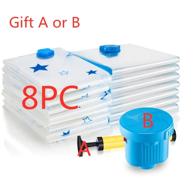 

5PCS Vacuum Bag for Clothes Quilt Storage Bag Foldable Compressed Organizer Space Saving Seal Bags Organization