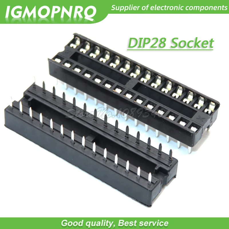 10 шт. IC розетки DIP6 DIP8 DIP14 DIP16 DIP18 DIP20 DIP24 DIP28 DIP40 контактный разъем гнездо DIP 8 14, 16, 18, 20, 24, 28 40 pin DIP-8