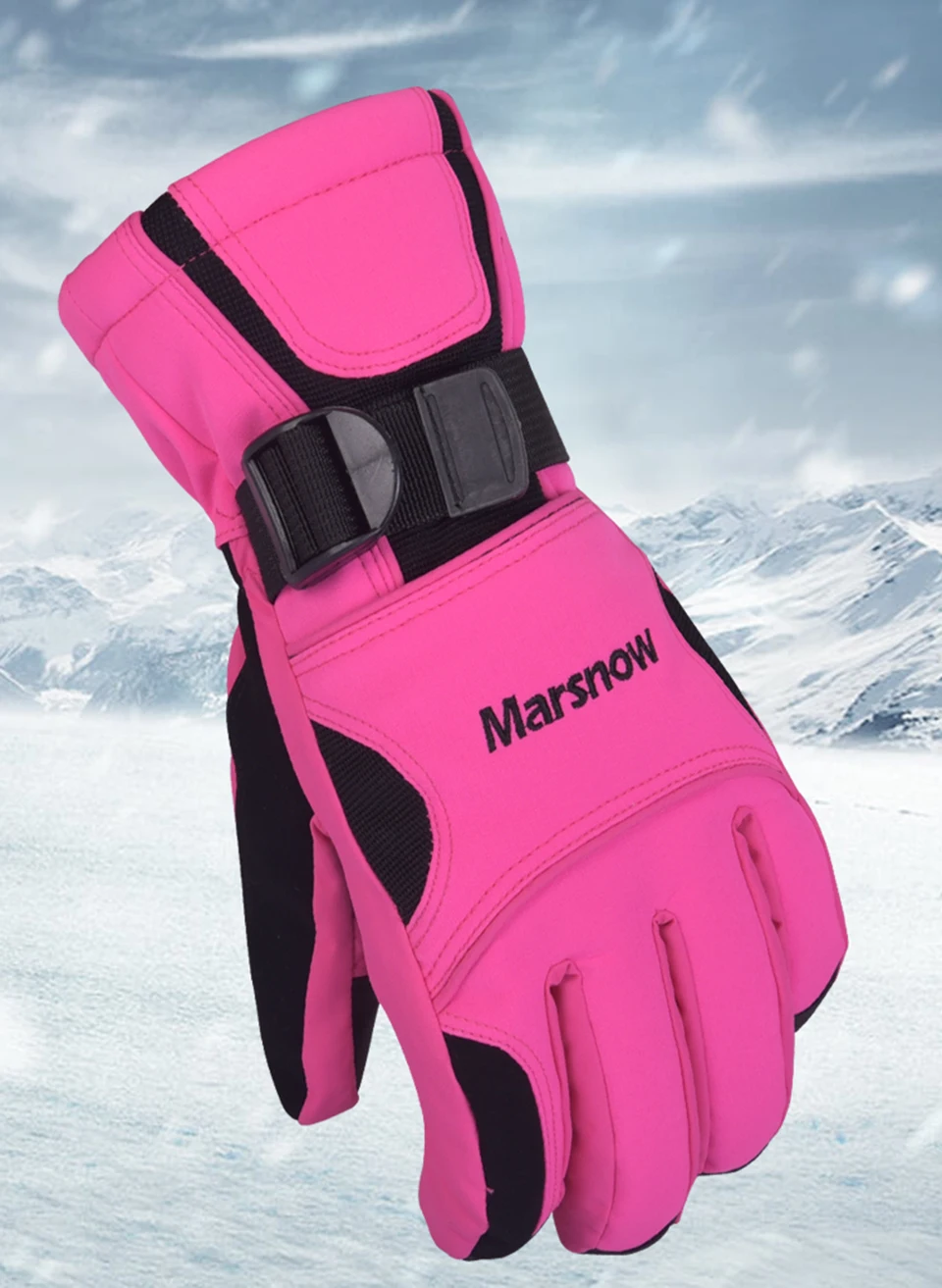 Thicken Winter Thermal Ski Gloves for Men Women Touch Screen Snowboard Gloves Outdoor Waterproof Snow Skiing Gloves