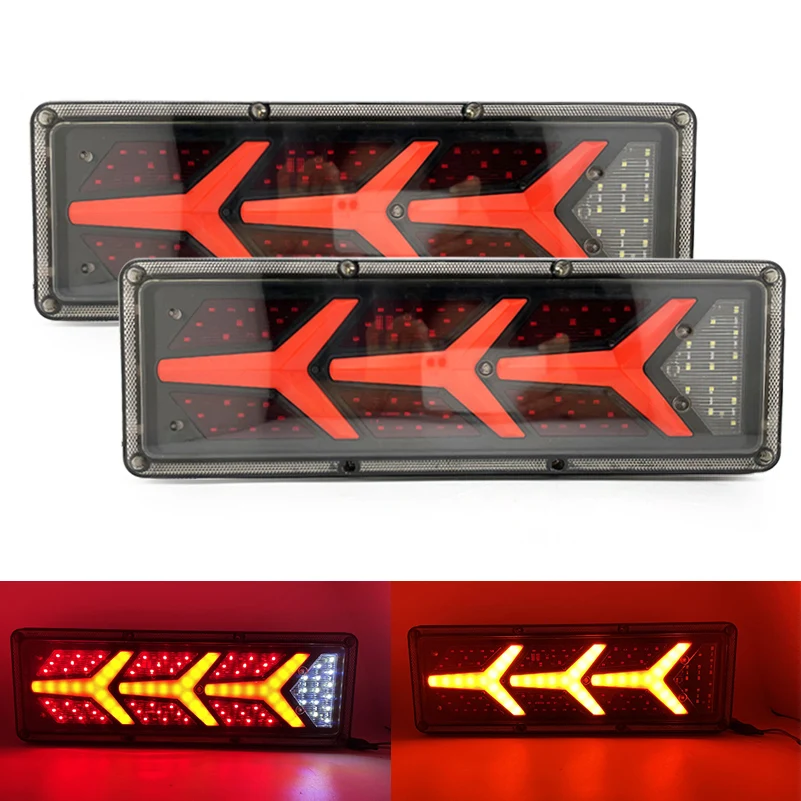 2X24VTruckLEDRearTailLighttrailerWarningLightsRearTaillightforTruckTrailerCaravans
