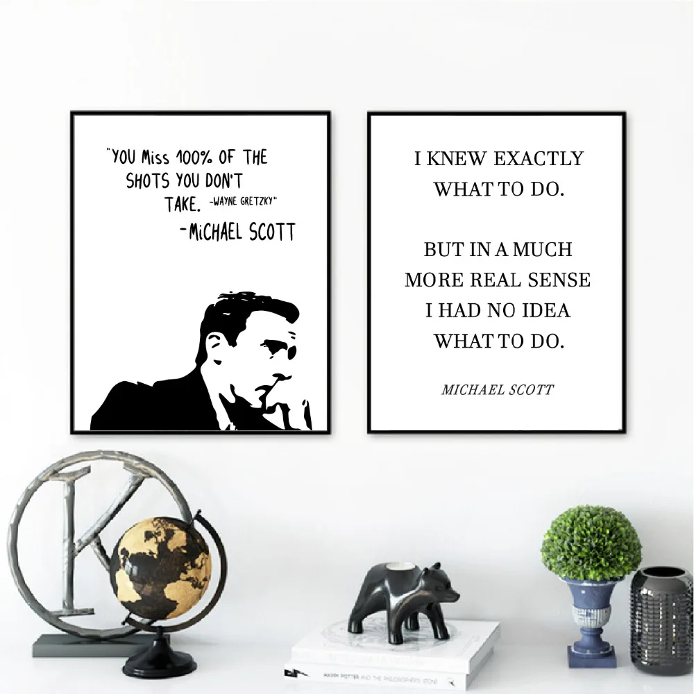 

The Office TV Show Art Canvas Poster Painting Michael Quotes Wall Picture Print Minimalist For Living Room Home Decoration