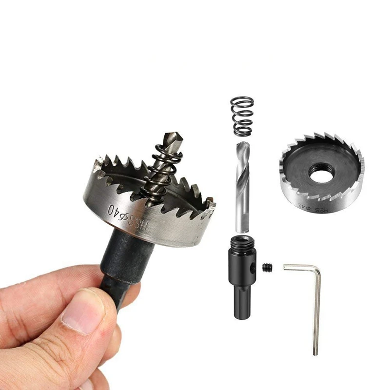 

Promotion! 13Pcs Drill Bit Hole Saw Set,High Speed Steel Tip Hole Saw Tooth Cutter Drill Bits Hole Saw Kit Drilling Tools for