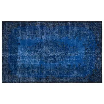 

Handmade Blue Vintage Overdyed Turkish Area Rug 176x285 Cm-5'9''X9'4''