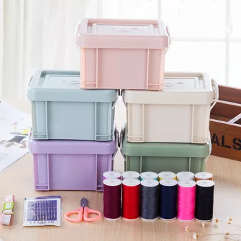 

Mend Tool Kit Sewing Sewing Box 15 Pieces Household Sewing Sewing Sewing Kit Storage Box Needle Threader crochet hooks