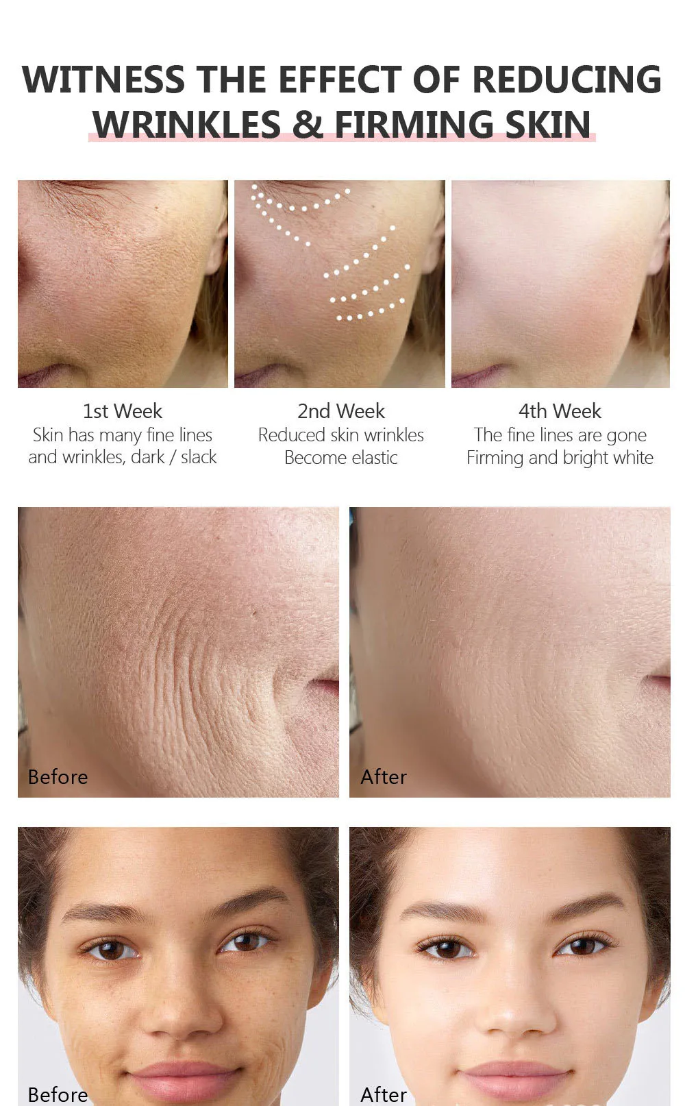 VIBRANT GLAMOUR Retinol Serum Anti Wrinkle Firming Lifting Improve Fine Lines Brighten Whiten Shrink Pores Anti Aging Skin Care