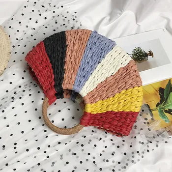 

Female Large Straw Personality Bags For Women 2020 Tote Shoulder Messenger Bag Ladies Hand Sling Luxury Handbags Designer