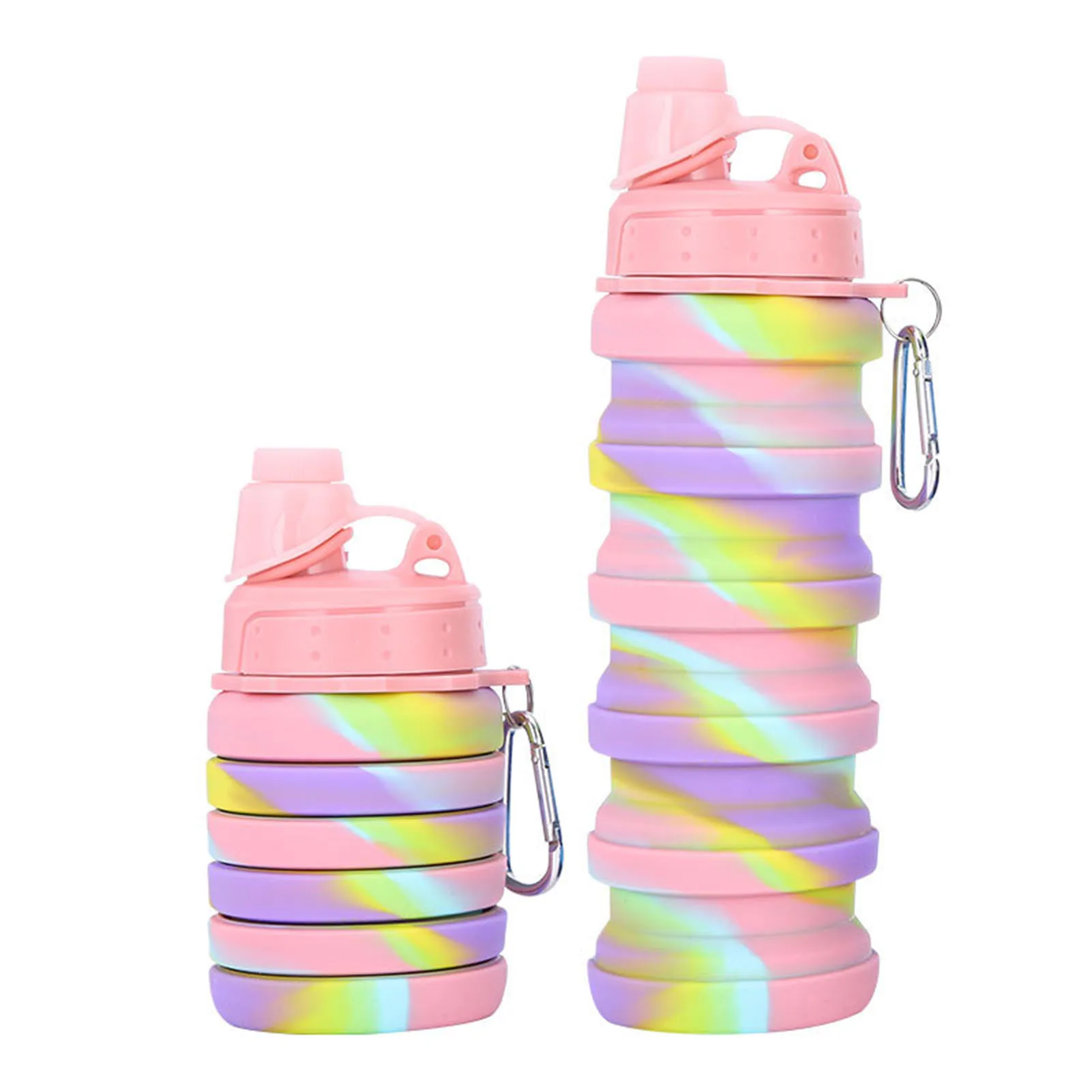 

500ml Collapsible Water Bottle Reuseable BPA Free Silicone Water Bottle #W0