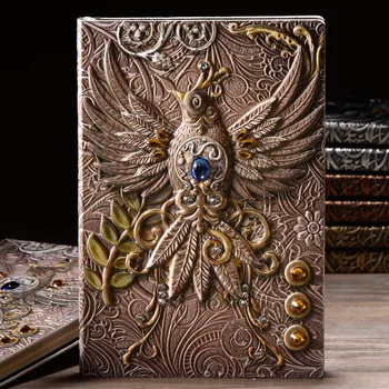 

2020 High-Quality Luxury Retro Traveler Journal Notebook With Embossed Engraving Technology Travel Diary Notebook