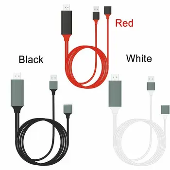 

1M MHL To HDMI Adapter Micro USB To HDMI 1080P HDTV Digital AV Video Converter Aux Cable Adapter for Samsung Galaxy S7 / S8 Plus