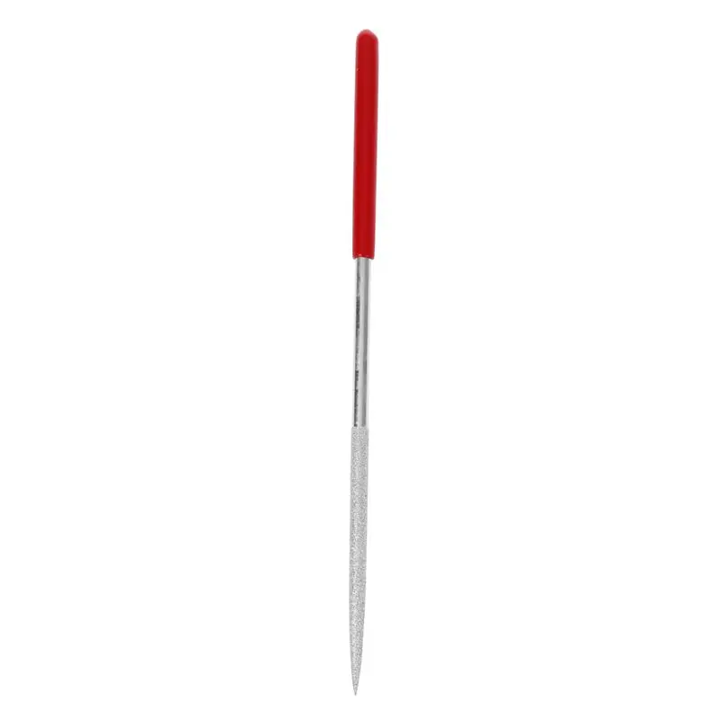 Lapidary Jeweler Round Rat Tail Diamond Files 5mm x 180mm Silver Tone Red | Инструменты