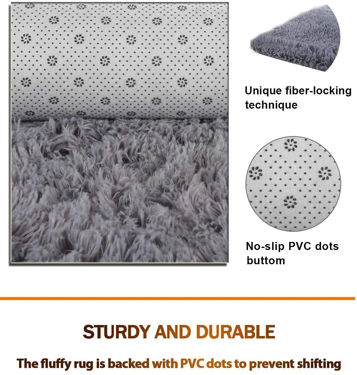 Thick Soft Round Fluffy Rugs Carpets For Living Room Bedroom Fur Long Pile Floor Mat Soft Shaggy Home Mat