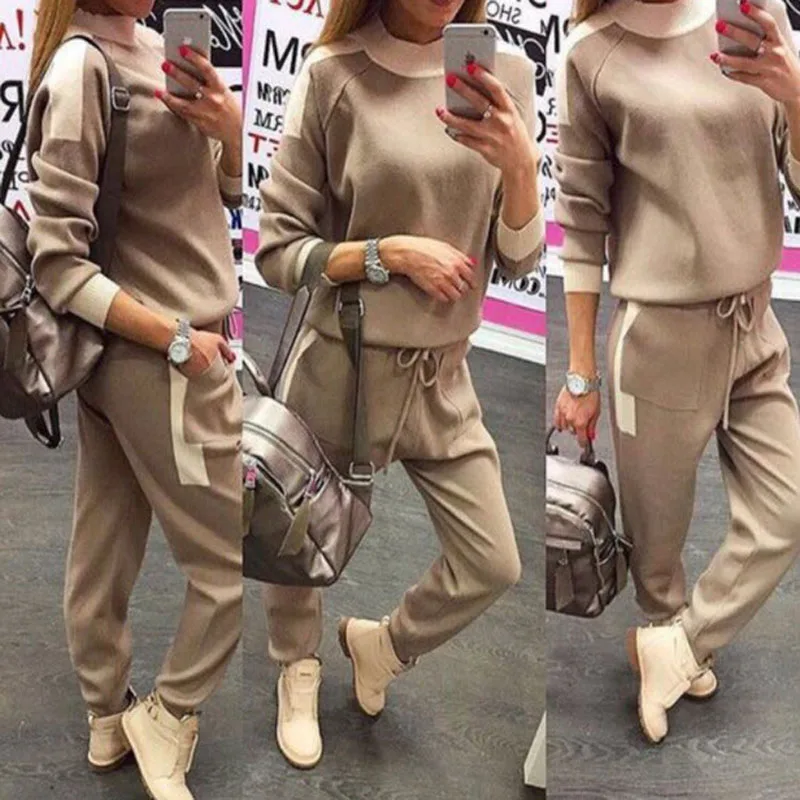 Женский спортивный костюм новинка осень зима 2018 модная одежда для женщин