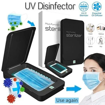 

BalleenShiny Multifunctional Dual Ultraviolet Phone Sterilization Disinfection Box for Toothbrush Tableware Underwear Mask