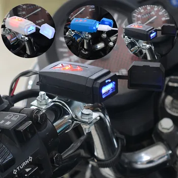 

Universal QC3.0 Motorcycle Quick Charger Waterproof Dual USB With Switch 12V Power Supply Adapter for iphone Samsung Huawei