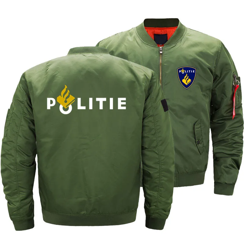 

Casual Jacket Men Ma1 Pilot Netherlands Politie Police Male Hombre Mens Windbreakers Bomber Jackets Coats 5XL Homme Plus Size