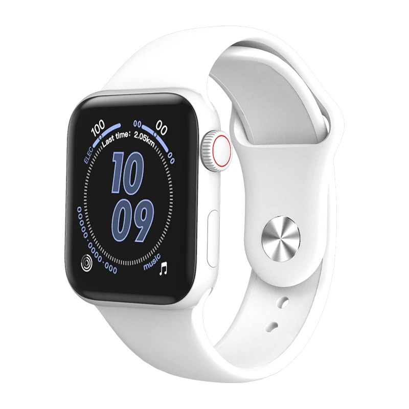 Lerbyee умные часы W58, водонепроницаемые спортивные часы для iphone телефона, умные часы, монитор сердечного ритма, кровяное давление для женщин и мужчин, PK B57 - Цвет: silver white