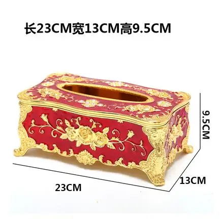 Europe classic metal tissue box kitchen tissue holder paper towel box papier cadeau rouleau for tissue paperZJH083 - Цвет: C9