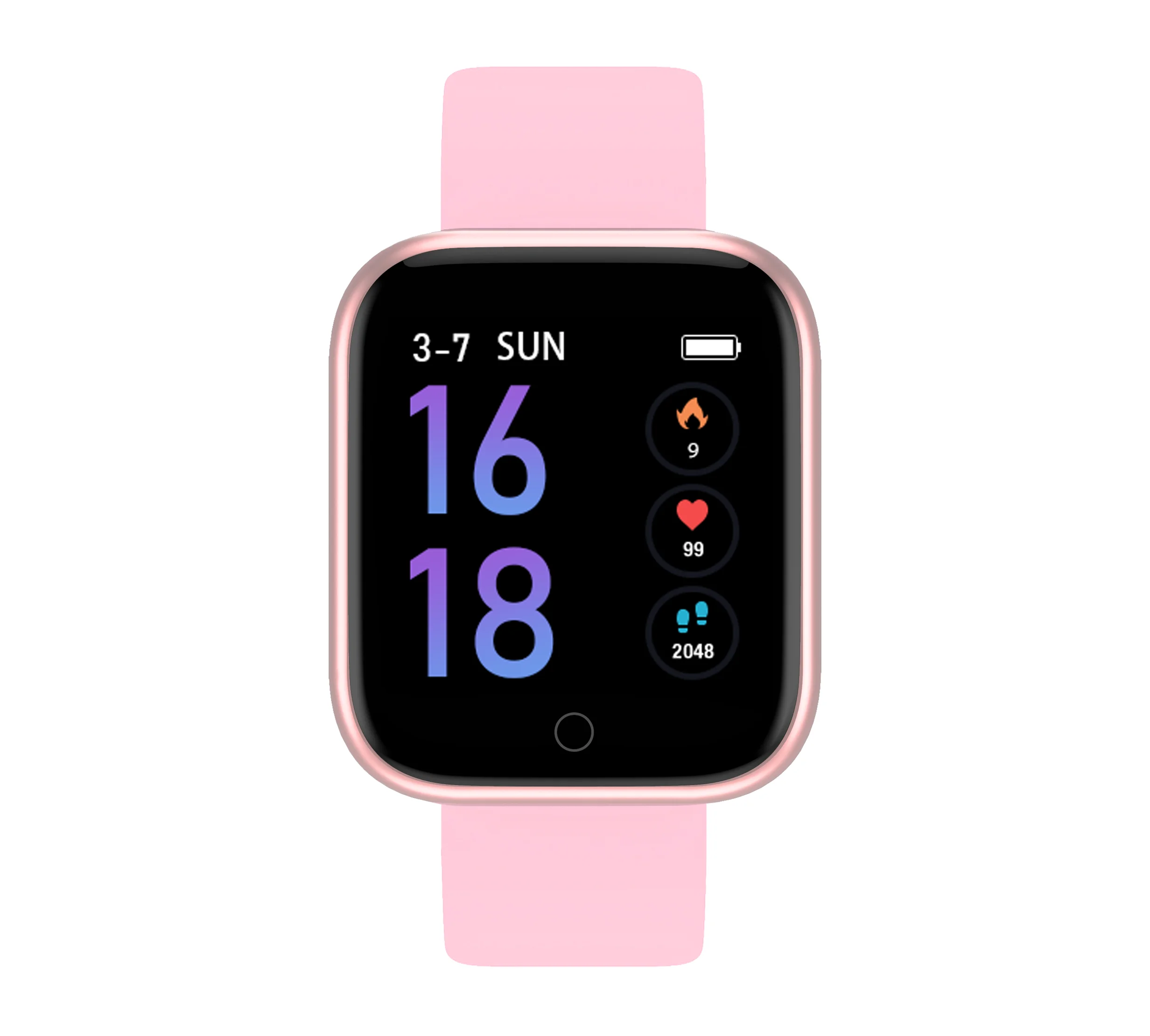 Женские водонепроницаемые Смарт-часы P70 P68 Plus Bluetooth Smartwatch для Apple IPhone Xiaomi монитор сердечного ритма фитнес-трекер - Цвет: silica pink