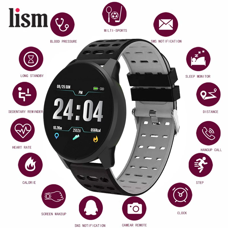 

Smart Watch Men Sport Waterproof Activity Fitness tracker Women Blood Pressure Heart Rate Monitor Smartwatch Android ios