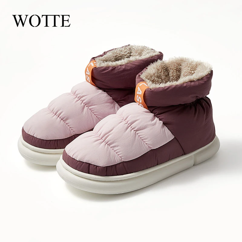 Winter Shoes For Men Boots Slip On Warm FurWinter Sneakers Men Snow Boots Waterproof Ankle Chaussure Homme Mans Footwear