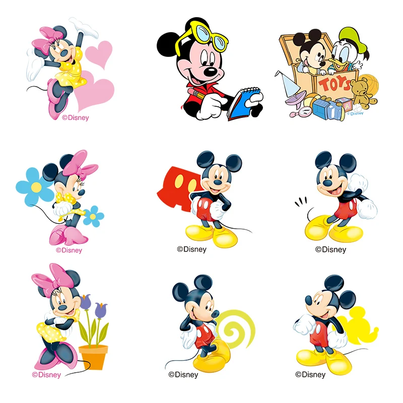 Термонаклейки с изображением Микки и Минни Диснея | Дом сад