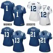 Стилизованный, Индианаполис Vontae Davis T.Y. Женская футболка с принтом "Эндрюс лак Донте Монкриф"