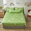 Bonenjoy Queen Fitted Sheet King Size With Elastic Bed Cover For Double Bed Avocado Pattern Mattress Covers(no pillowcase) 1