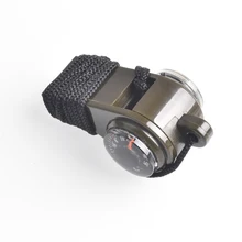 3 в 1, Кемпинговый термометр для выживания, свисток, компас, походный комплект жизнеобеспечения в чрезвычайных ситуациях, шестерня, свисток, компас, термометр