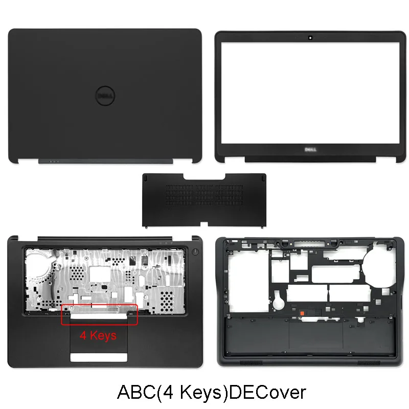 New For Dell Latitude 7450 E7450 0VYTPN 0XNM5T 0GNRHX 0KN08C Laptop LCD Back Cover Front Bezel Hinges Palmrest Bottom Case gaming laptop bag Laptop Bags & Cases