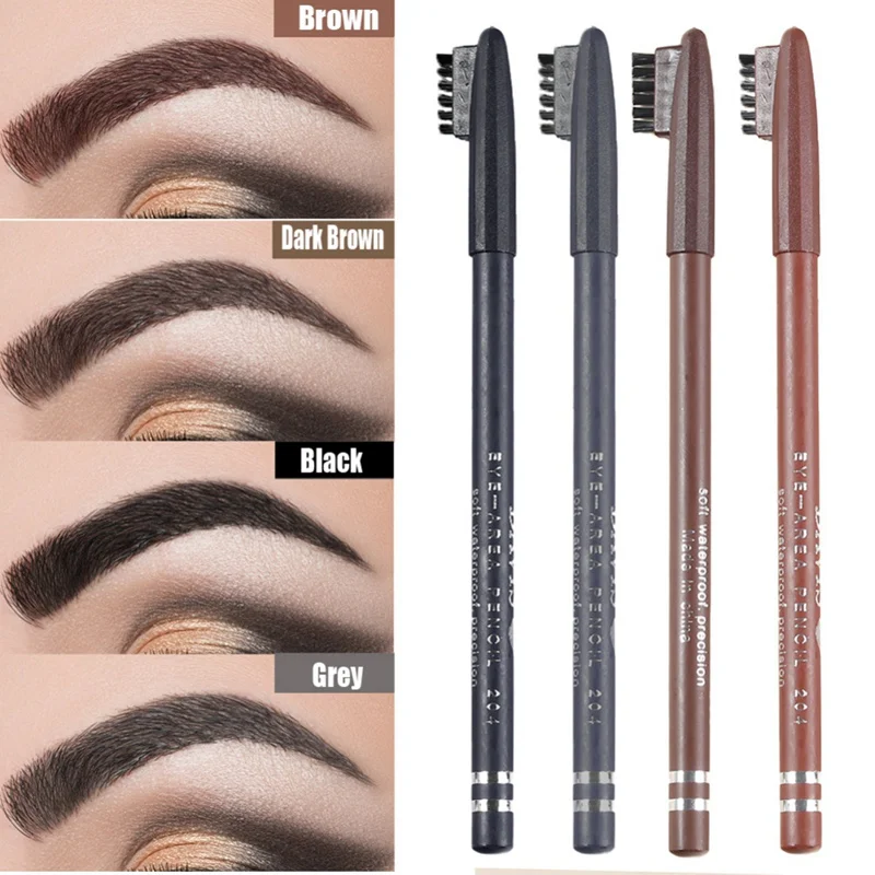 

4 Colors Eyeliner Eyebrow Pencil Waterproof Sweatproof Long-lasting Eyeliner Easy To Color Eyebrow Pencil Maquillaje n