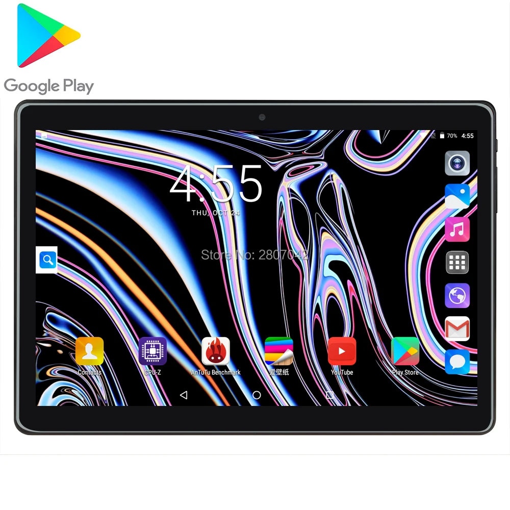 Планшет с 10 дюймовым дисплеем 3G 2020 D ОЗУ 96 ГБ ПЗУ 1280x800 Android 9 0|Планшеты| |