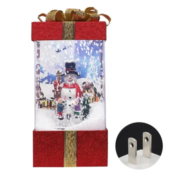 

Craft Hand Made Music Play Home Decor Holiday Plug And Play Ornament Office Christmas Snow Light Gift Shape Simulation Vivid