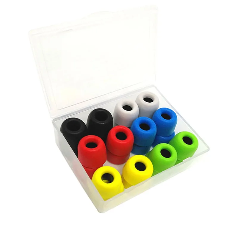 

24pcs/12 pair T400 4.9mm headphones memory foam tips ANJIRUI original foam tips T500 ear pads for all headphones earbud headset