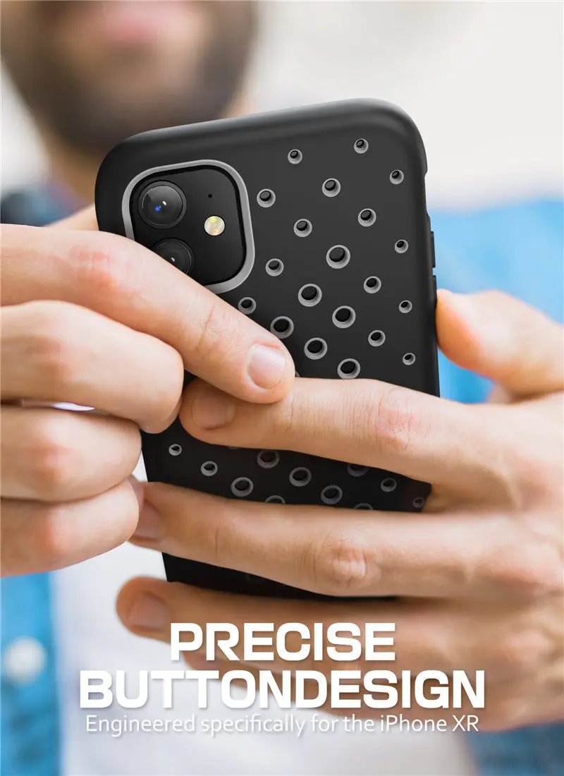 SUPCASE для iPhone 11 Case 6,"() UB Sport Premium Hybrid Жидкая силиконовая резина+ крышка ПК со встроенным протектором экрана