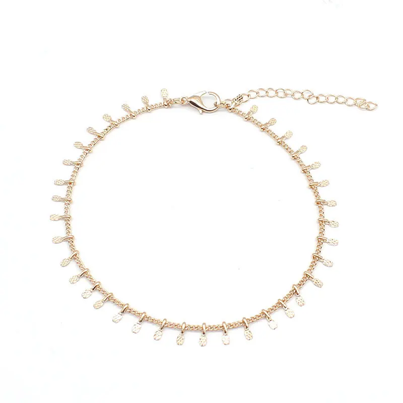 

Simple Flakes Anklet of Delicacy Normcore Style Jewelry Europe And America Foot Ornaments K109