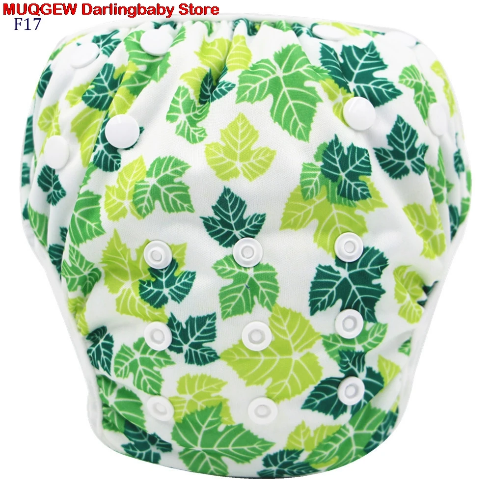 Nappies Swimwear12 Детские купальники с милым рисунком для маленьких мальчиков и девочек, плавки, шорты, герметичный многоразовый регулируемый - Цвет: Nappies Swimwear12