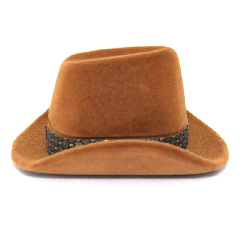 

Creative Cowboy Hat Shape Rings Box Jewellery Display Storage Case