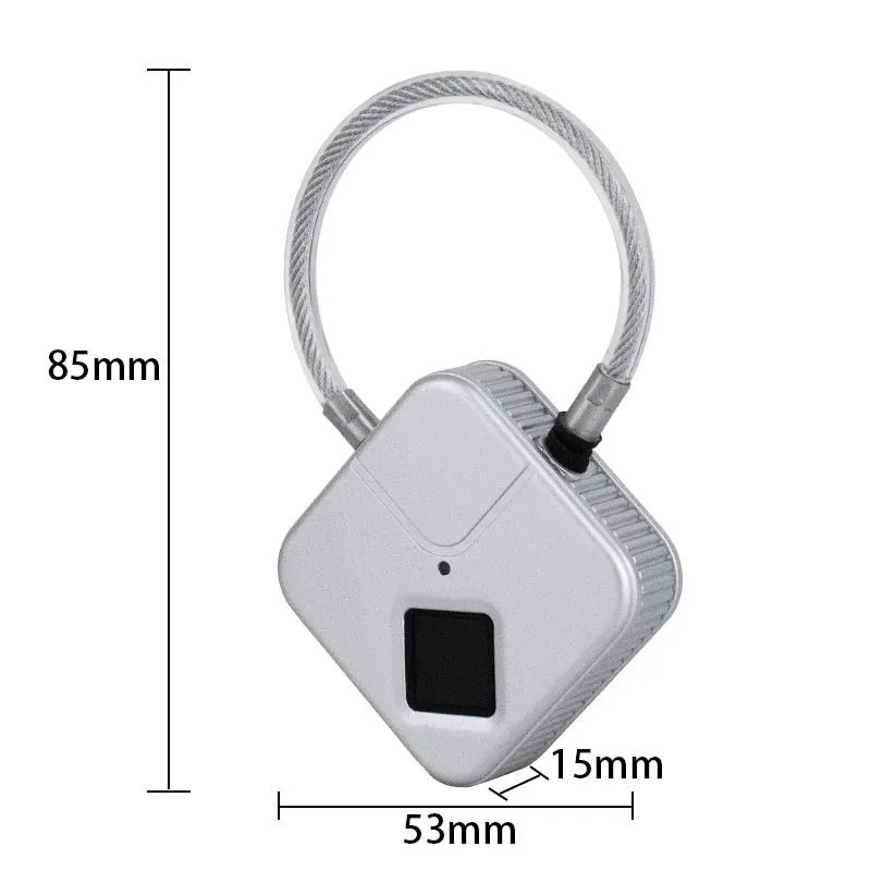 USB Перезаряжаемый умный замок отпечатков пальцев IP66 водонепроницаемый Противоугонный замок безопасности дверь багаж чехол замок гаража встроенный аккумулятор