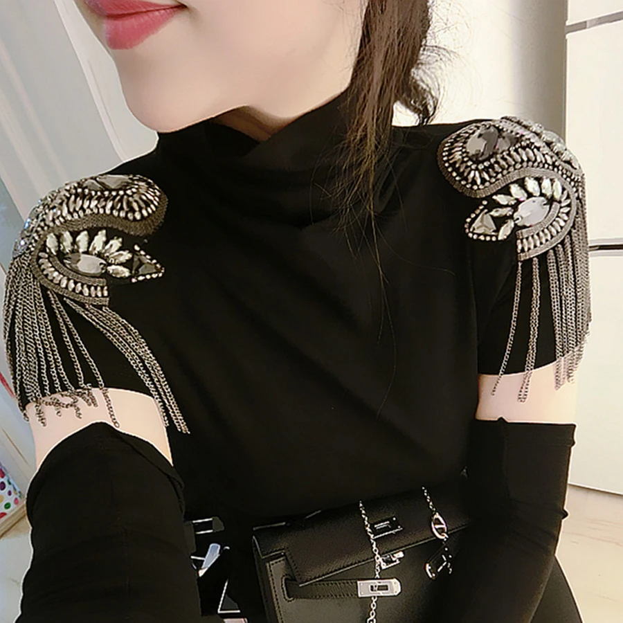 2Pcs Epaulette Epaulet Shoulder Brooch Handmade Fringed Charreteras Pin Hombro Kpop Tassel Badge Spikes Blazer Accessories | Дом и сад