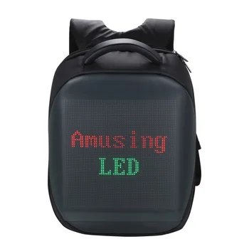 

Smart LED Screen Dynamic Advertising Backpack DIY LED City Outdoor Walking Advertising Laptop Backpack Light