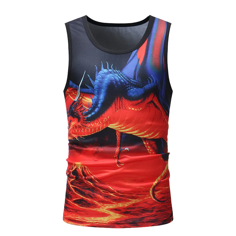 

Summer New Style Fashion Abstract Printed Men Casual Large Size Special Offer Sleeveless Vest Purchasing Agents