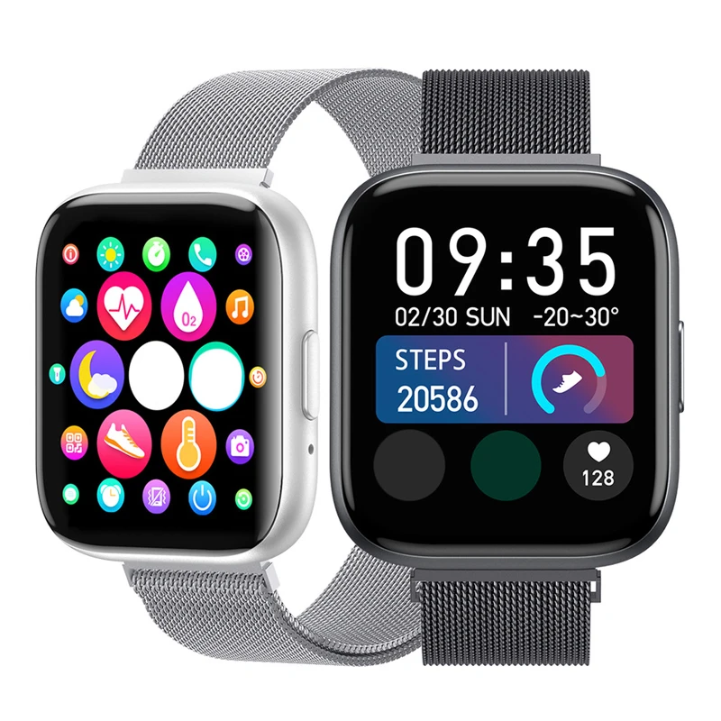

YurKem Smart Watch For Man Women Bluetooth Call Touch Smart Clock Heart rate Fitness Tracker Sport Band For Xiaomi Android IOS