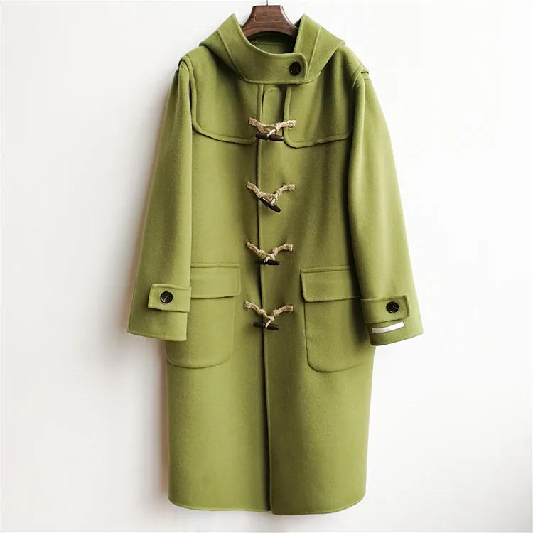 Осенне-зимняя одежда, женское Короткое шерстяное пальто, повседневные шерстяные пальто, классический двубортный пиджак, элегантное шерстяное пальто FCW03