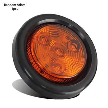 

2 pcs 4led Trailer Taillight 2.5 Inch Round Led Cimc Trailer Tail Light Led Truck Rear Fog Light Auto Parts