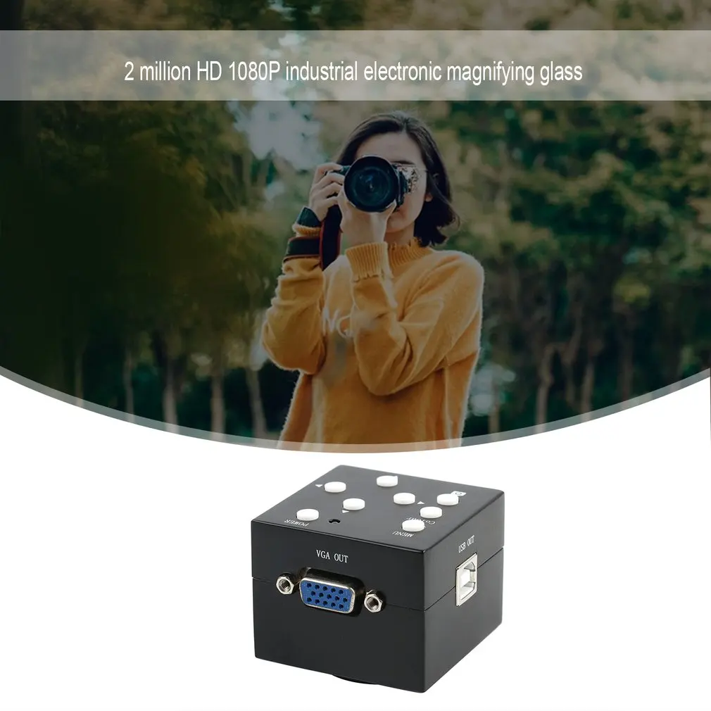 

HDMI Digital Industrial Microscope Camera with 1920*1080 45F/S 1/2.7" 2 million pixel CMOS sensor LED Magnifying