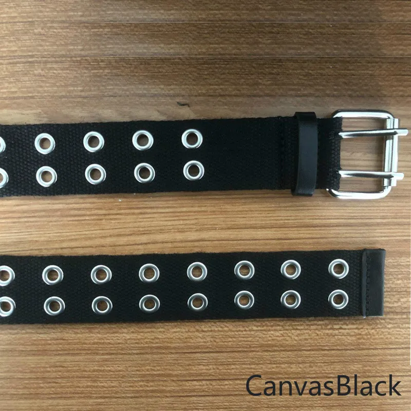 CanvasBlack Deepeel 3,2*110 см двойная пряжка с двойным выхлопом винт Пу широкий пояс Дамская мода брюки платье с поясом Декор YB253 - Цвет: CanvasBlack
