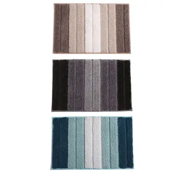 

Simple Striped Indoor Door Mat Non Slip Bath Floor Carpet Water Absorbent Rug